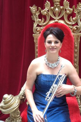 Queensland Symphony Orchestra's "Queen of Trumpets" Sarah Wilson at the 2014 Season Launch in Brisbane.