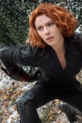 Scarlett Johansson as the Black Widow in  Avengers: Age Of Ultron.