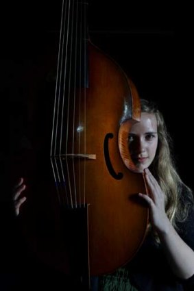 In tune ... the HSC student Alice Chance  has composed a piece inspired by a Gregorian chant using a viola da gamba.