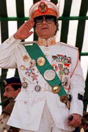 Muammar Gaddafi in 1999.