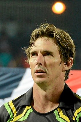 Australian cricketer Brad Hogg was struck down with flu-like symptoms that may have been caused by bottled water.