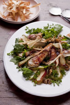 Perfect for lunch ... chicken pancetta salad.