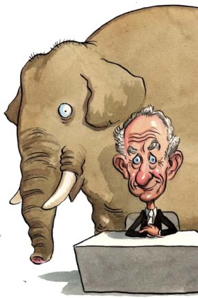 An elephant in the room ...  Wal King of Leighton Holdings explains all.