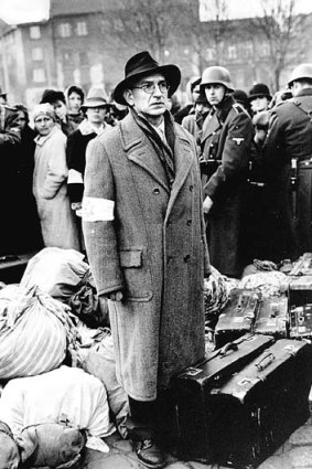 Ben Kingsley in a scene from 1993 World War II epic <i>Schindler's list</i>.