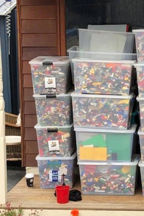 Some of the Lego up for sale at The Green Shed's charity sale in January.