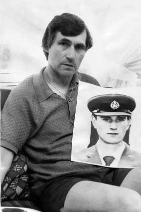 Guido Valentich with a picture of his missing son, Frederick.