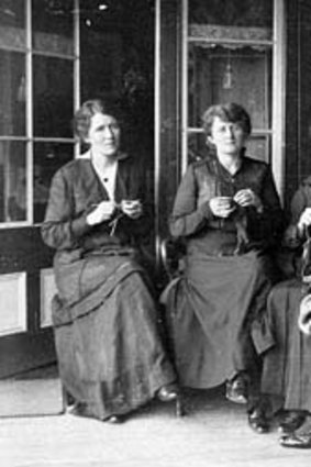 1916 ... the First World War activated knitting needles across the country as women and girls mobilised their skills to support soldiers overseas.