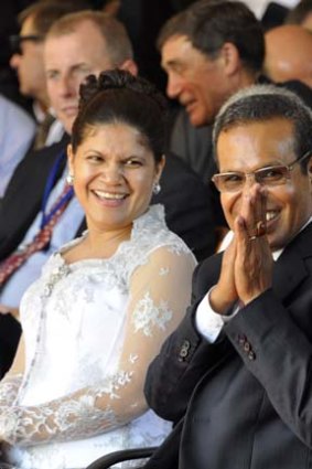 President Taur Matan Ruak with his wife Isabel Perreira.