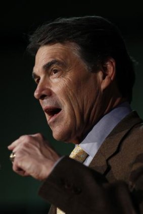 U.S. Republican presidential candidate Texas Governor Rick Perry denies he is entangled with pharmaceutical corporation Merck.