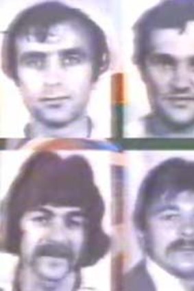 Convicted ... clockwise from top right, Mile Nekic, Maksim Bebic, Joseph Kokotovic, Vrjkoslav Brajkovic, Ante Zvirotic, Ilija Kokotovic.