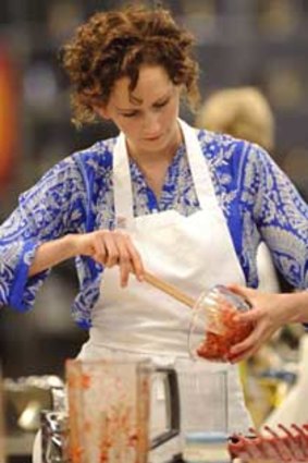 Claire Winton Burn in MasterChef.