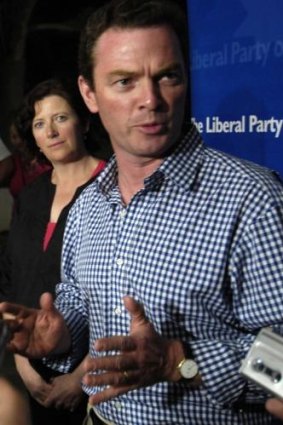 Christopher Pyne, and his wife Carolyn, in a file picture.