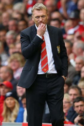 Not the return he was after: Manchester United manager David Moyes.