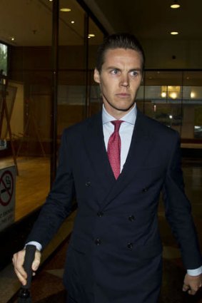 More material?: Oliver Curtis at Downing Centre Courts.