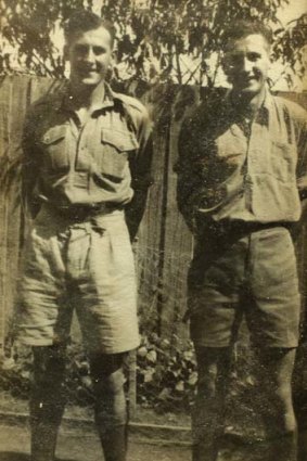 Twins Harold and Alex Hanton in their army days.