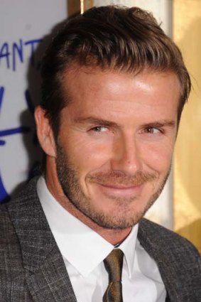 Looking elsewhere: David Beckham.