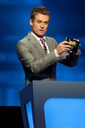 Quiz master: Grant Denyer hosts Channel Seven's <i>Million Dollar Minute</i>, which competes against Nine's <i>Hot Seat</i> in the crucial 5.30pm time slot.
