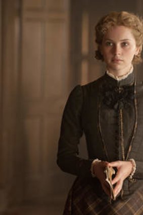 Felicity Jones as Nelly Ternan in <i>The Invisible Woman</i>.