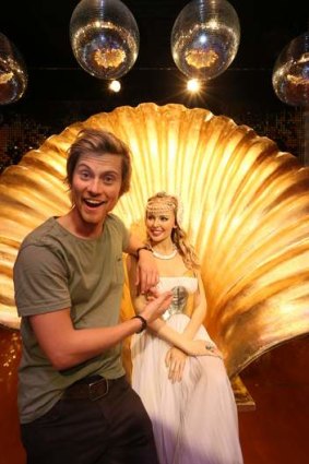 Waxing lyrical: Tim Phillipps, who plays the son of Charlene and Scott in <i>Neighbours</i>, at Madame Tussauds.