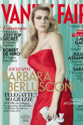 Barbara Berlusconi, as seen on the cover of <i>Vanity Fair</i>.