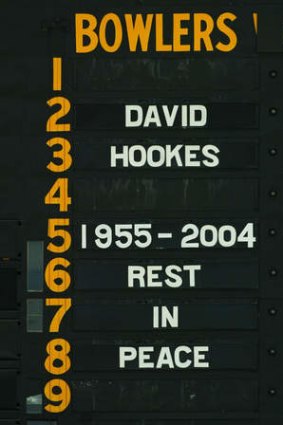A scoreboard tribute at the Adelaide Oval