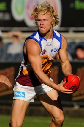 Lion-hearted: Brisbane's Daniel Rich.