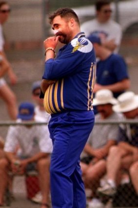 Merv Hughes in the field for the ACT Comets in 1997.