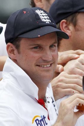 Urned it ... Andrew Strauss.