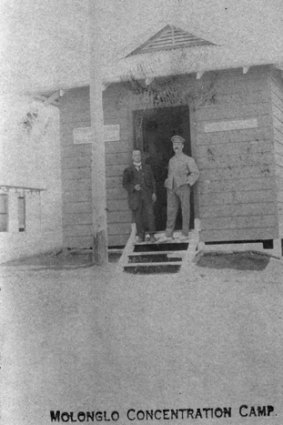 The post office at the Molonglo Internment Camp (now Fyshwick).