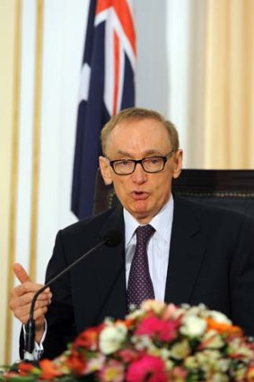 "It is internationally accepted that spending on potential refugees onshore is the same as spending it on the same people offshore" ... Australian Foreign Affairs Minister Bob Carr.