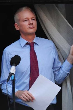 Vital middleman: WikiLeaks founder Julian Assange who is holed up in Ecuador's London embassy.
