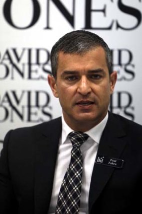 David Jones chief executive Paul Zahra tells it like it is at the retailer's AGM yesterday.