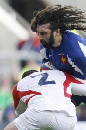 Sebastien Chabal in action in the 2007 Six Nations.