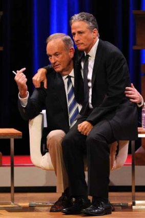 Bill O'Reilly and Jon Stewart.