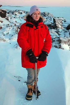 Rachael Robertson during her Antarctic expedition.