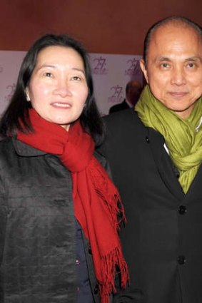 Jimmy Choo with his wife Rebecca in 2008.