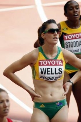 Disqualifed: Australia's Lauren Wells in Beijing.