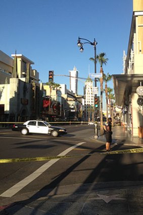 A bomb scare has forced the evacuation of an LA block.