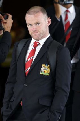 Injured: Manchester United's Wayne Rooney.
