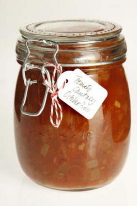 Lesley Trumble's tomato chutney.