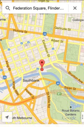 Google Maps app on iOS6.
