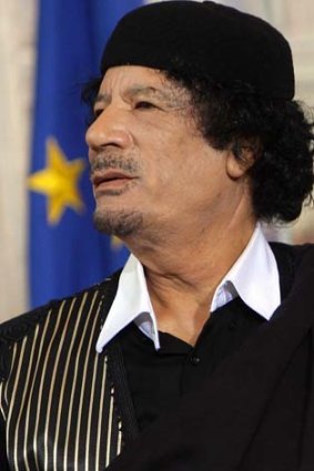 Human rights abuses ... Libya's former leader Muammar Gaddafi.