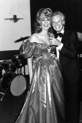 Carlotta with Danny La Rue in 1983.
