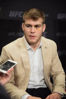 Ready to go: Matthews at UFC media day on Friday.