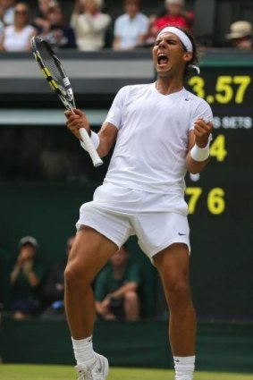 Victorious: Rafael Nadal.