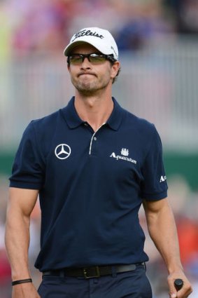 No excuses ... Adam Scott is already eager to get back on the course to exploit the form which had taken him to the top of the leaderboard.
