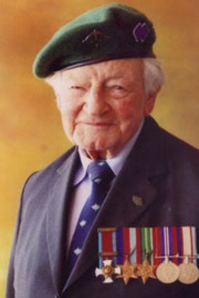 Man of leadership ... Gordon King  received the Distinguished Service Order for his  service in the Battle of Kaiapit in 1943.