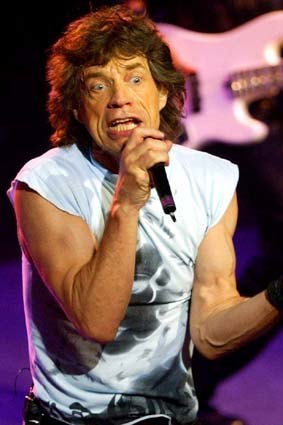 Mick Jagger with the Rolling Stones at the Enmore Theatre in 2003.