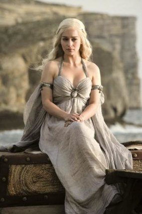 Emilia Clarke, who plays Daenerys Targaryen, in the popular Game of Thrones.