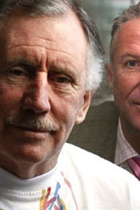 Ian Chappell (left) and Ian Botham.